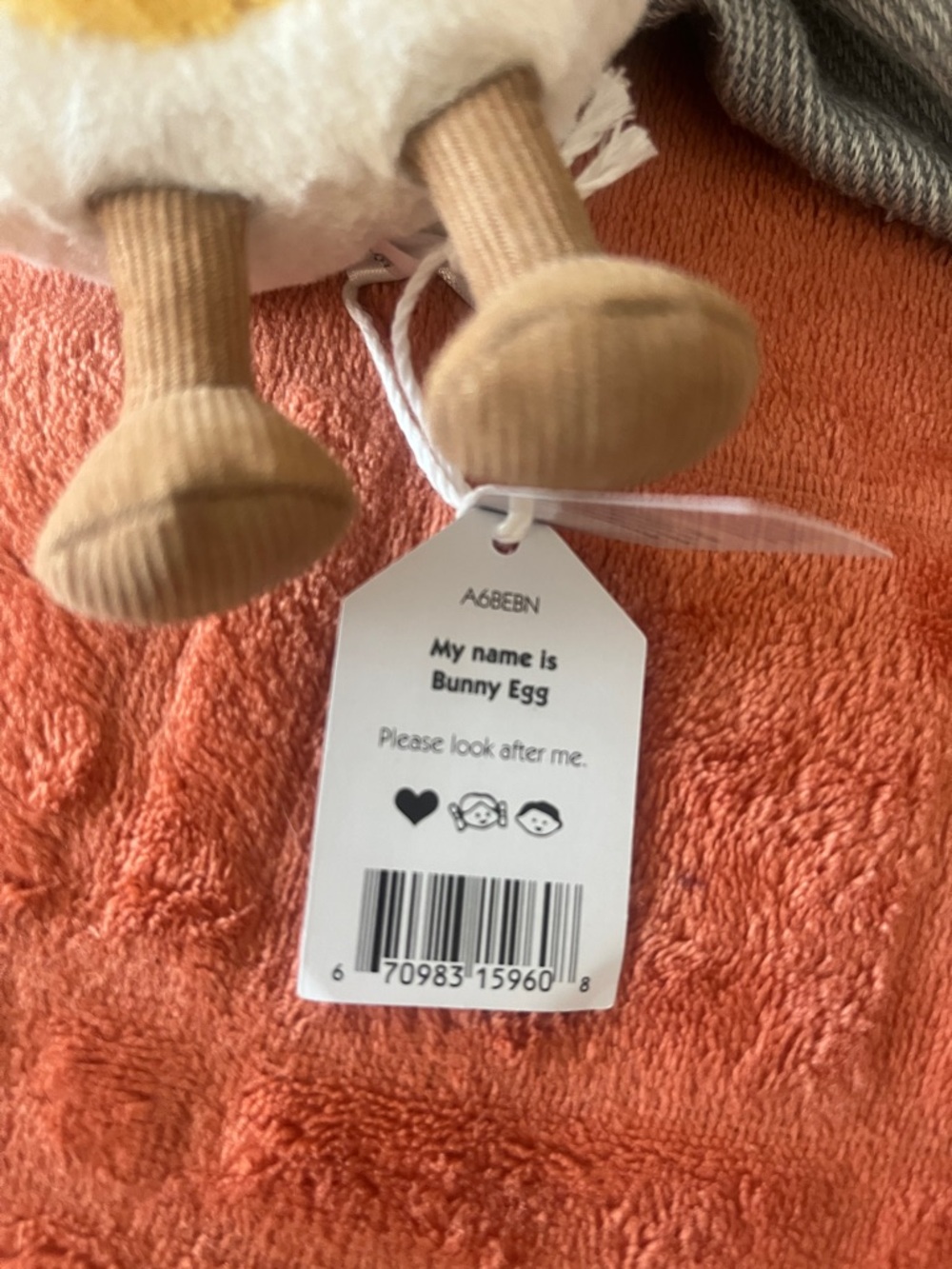 Retired Jellycat Amuseables Bunny Egg Plush - Picture 7 of 10